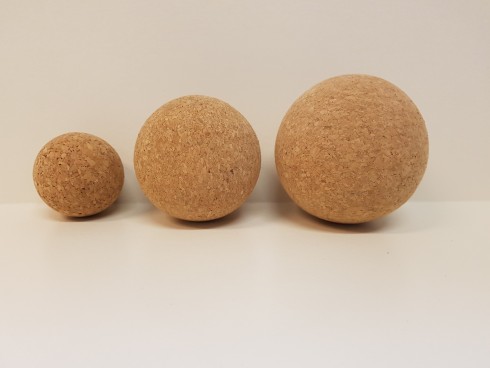 Massageball, Massagekugel, Faszienkugel, Faszienball aus Kork, in 3 Größen,100%vegan